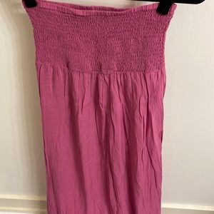 Forever 21 Strapless Maxi Dress Size M Color Pink